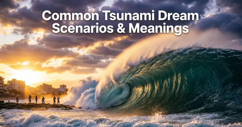 Common Tsunami Dream Scenarios & Meanings