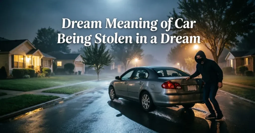 Dream Meaning of Car Being Stolen in a Dream