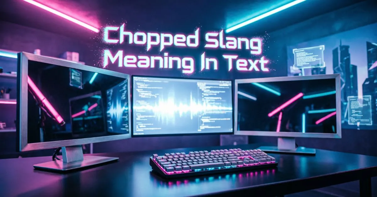 Chopped Slang Meaning In Text