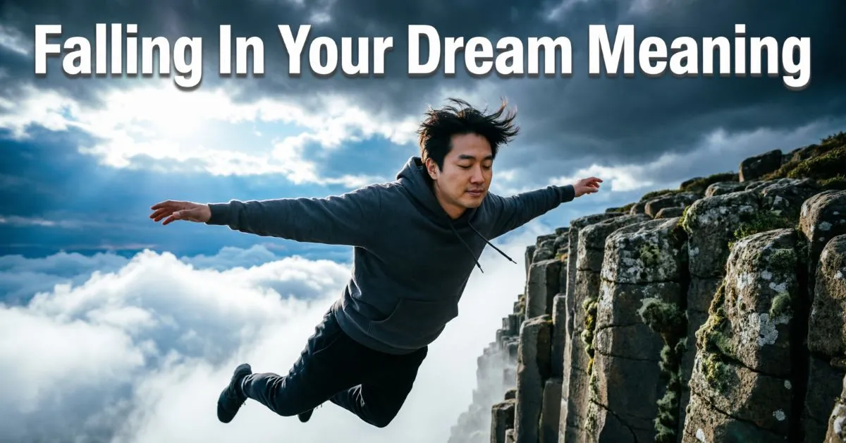 Falling In Your Dream Meaning